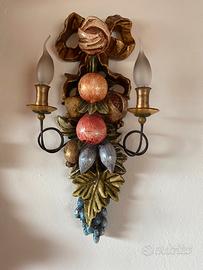 Applique artigianali in legno intarsiato