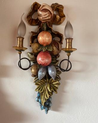 Applique artigianali in legno intarsiato