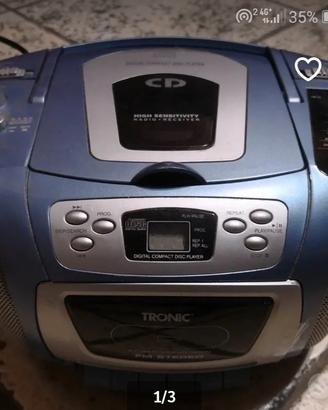 radio stereo portatile batteria tronic