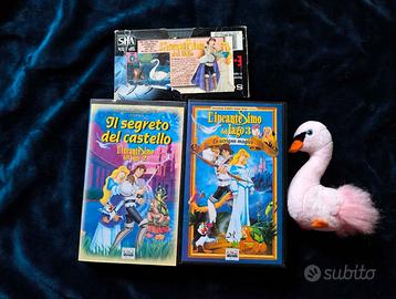 Lotto nostalgia anni 90:VHS+peluche Odette
