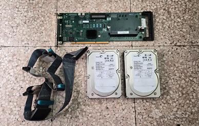 Controller SCSI HP PCI 2 HDD Cheetah 10k.7 e cavo