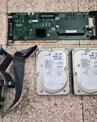 Controller SCSI HP PCI 2 HDD Cheetah 10k.7 e cavo