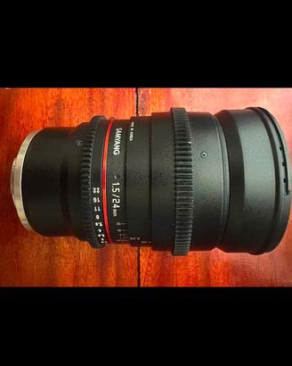 Samyang 24mm T1.5 ED AS IF UMC II Cine per Sony
