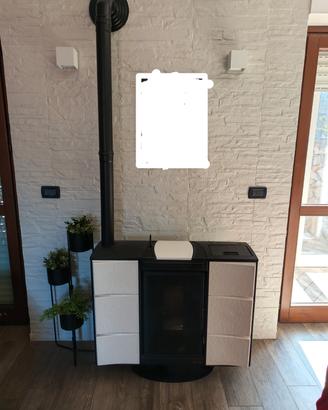 splendida stufa a pellet extra flame da design