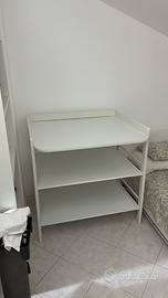 Fasciatoio bianco in legno