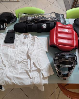 Kit karate bimbo/a altezza 140 cm