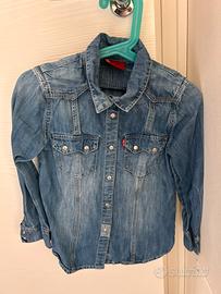 Levi’s Camicia jeans western denim  6 anni