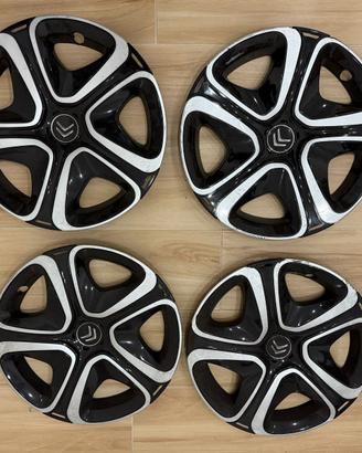 4 copricerchi platto ruote Citroen C3 Raggio 16