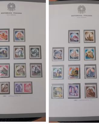 Francobolli castelli d'Italia 1980