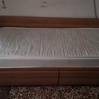 Divano letto singolo con cassetti contenitore