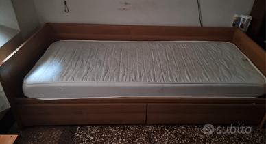 Divano letto singolo con cassetti contenitore