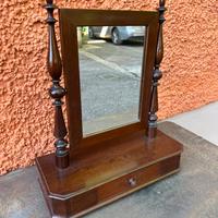 Specchio da tavolo antico in legno