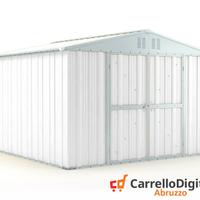 Box struttura lamiera Acciaio 327x307cm bianco
