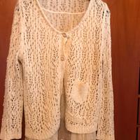 Twin-set Simona Barbieri cardigan traforato M