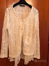 Twin-set Simona Barbieri cardigan traforato M