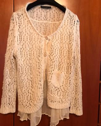 Twin-set Simona Barbieri cardigan traforato M