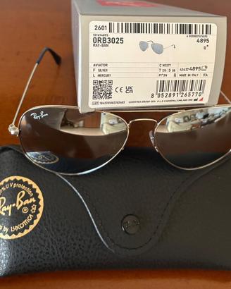 🕶️ Ray-Ban Aviator RB3025 W3277 – Silver / Mercury