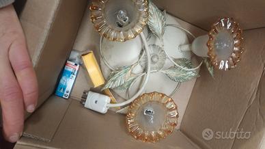 Lampadario in vetro di Murano 