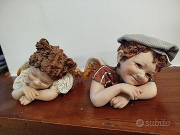 Coppia di Angioletti in Porcellana di Capodimonte