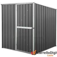 Box giardino lamiera acciaio 175x185 grigio scuro