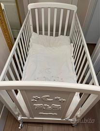 Lettino con sponde Italbaby compreso di materasso