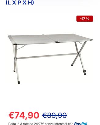 tavolo giardino campeggio camper