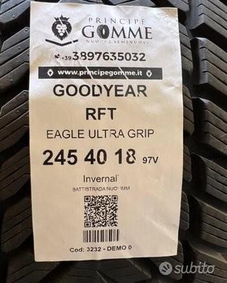 2 gomme 245 40 18 goodyear rft a3232