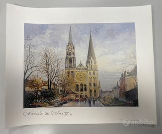 Stampa “Cathedrale de Cartres XII e” - Parigi