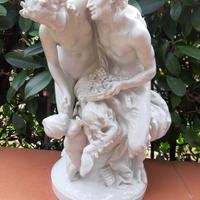 Ceramica allegoria con Fauno firmata " Clodion “