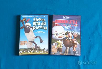 2  DVD Chicken Little + Shaun vita da pecora