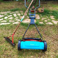 Tagliaprato e rastrello scarificatore