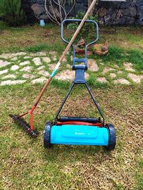 Tagliaprato e rastrello scarificatore