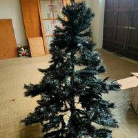 albero di natale nero e argento 