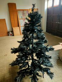 albero di natale nero e argento 