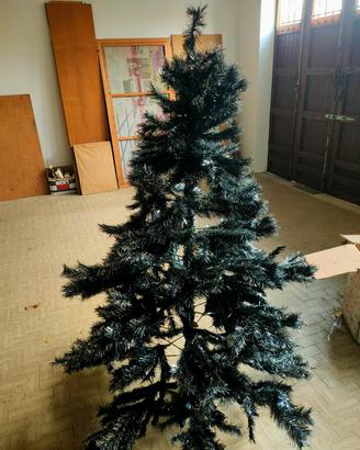 albero di natale nero e argento 