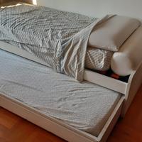Letto singolo con secondo letto estraibile
