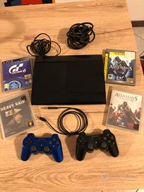 Sony PlayStation 3 PS3 super slim 500gb + 4 giochi