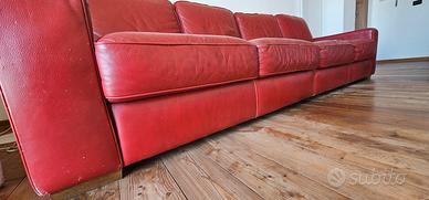 Divano 4 posti in pelle Divani & Divanii