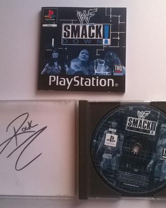 WWF WWE Gioco Playstation + Firma DA COLLEZIONE