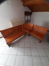 Panca ad angolo in legno