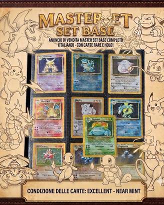 🎴Carte Pokémon Master Set Base  EX/NM 🇮🇹