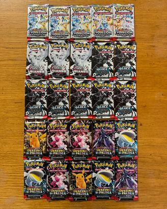 Pacchetti carte pokemon