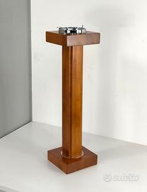 Posacenere da terra in legno massello anni 80