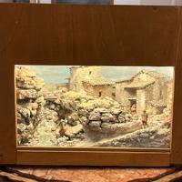 Presepe diorama artigianale