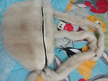 Marsupio in pelliccia di volpe