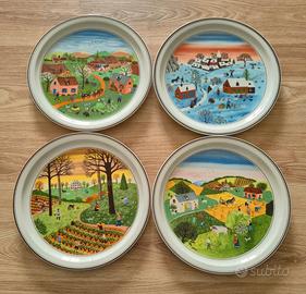 Collezione piatti decorativi "Le Quattro Stagioni"