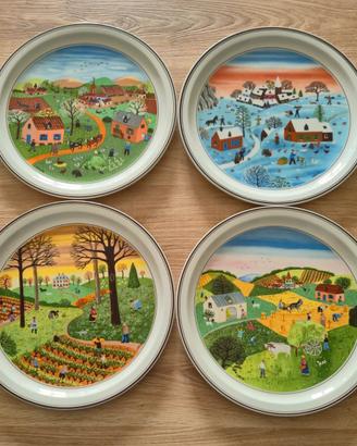 Collezione piatti decorativi "Le Quattro Stagioni"