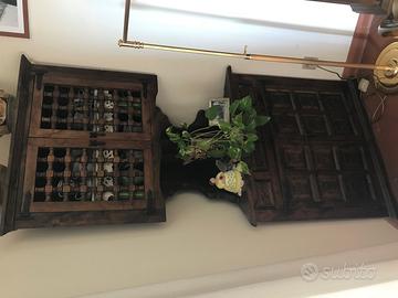 Angoliera spagnola in legno massello