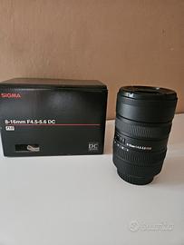 Sigma 8-16mm f/4.5-5.6 DC Nikon – Grandangolo 