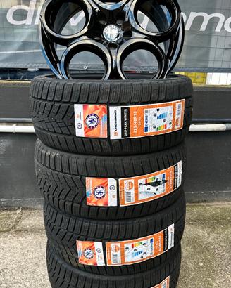 CERCHI PIU GOMME INVERNALI ALFA GIULIETTA DA 18